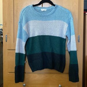 Knit striped sweater